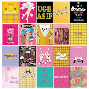 Clueless Quotes Sticker Set Inspired by Erin Condren/Happy Life Planner Editable/PDF File Download