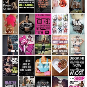 Ensemble d’autocollants Fitness Motivational Vol. 3 inspiré par Erin Condren / Happy Life Planner
