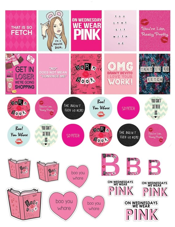 How to Make Mean Girls Inspired Stickers