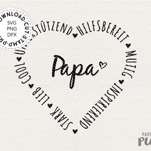 Plottertadei Papa, cuore con testo SVG