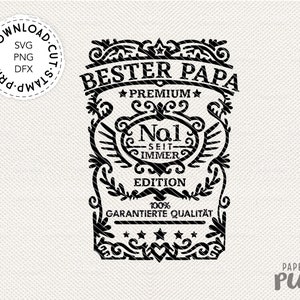 Étiquette style Papa Whiskey, traceur SVG