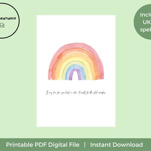 Nursery Wall Art, Wall Art, Play Room Wall Art, Boy Wall Art, Girl Wall Art, Wall Art Print, Wall Decor, Kid Room Art, Digital File, Rainbow