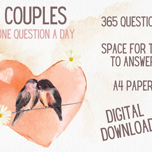 One question a day couples 365 questions guided journal