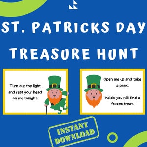 St Patricks Day Scavenger Hunt / Treasure Hunt - Digital Download