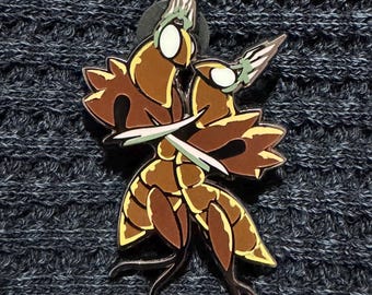Pin esmaltado de los bailarines de engranajes de Hollow Knight Silksong
