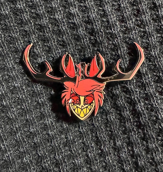 Hazbin Hotel Alastor(アラスター)ピンズ Hazbin Hotel Alastor Enamel Pin - Etsy