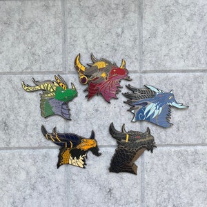 Dragon Aspects Enamel Pins