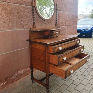 Kommode Spiegelkommode Massivholz Schrank Jugendstil Antiquitäten Antikmöbel kostenlose Lieferung Antik Bild 6