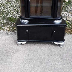 Buffet Sideboard Credenza Art Cabinet Art Nouveau Vintage black silver antique
