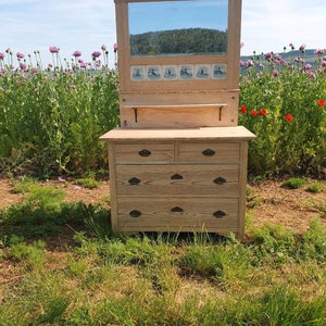 Rustic furniture antique furniture chest of drawers cupboard mirror chest of drawers antiques free house solid wood furniture Art Nouveau