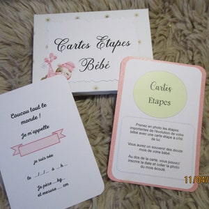 cartes étapes bébé