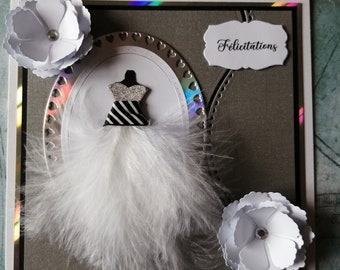 carte anniversaire - carte félicitation - carte femme -