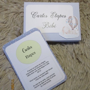 cartes étapes bébé