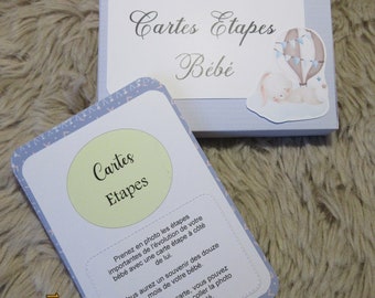cartes étapes bébé