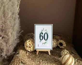carte anniversaire 60 ans