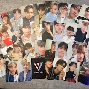 Seventeen matte photocards / high quality / double sided K-Pop photocard