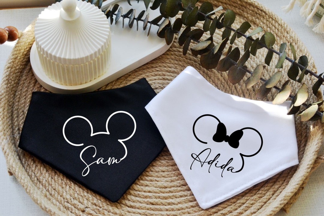 Personalized Disney Dog Bandana Custom Mickey Dog Bandana Etsy