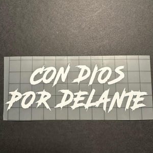 Aufkleber Con Dios Por Delante - Originales dekoratives Aufkleber Mexiko