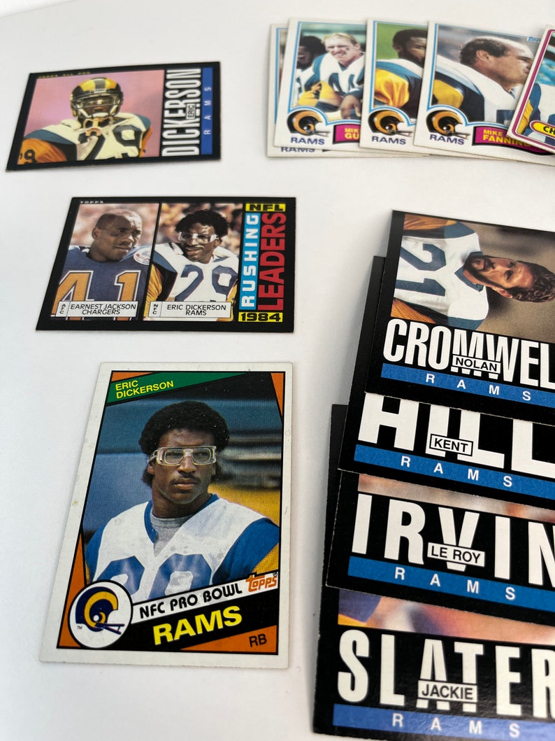 Reduced Price - Los Angeles Rams Fans' Set - Vintage Football Cards ...