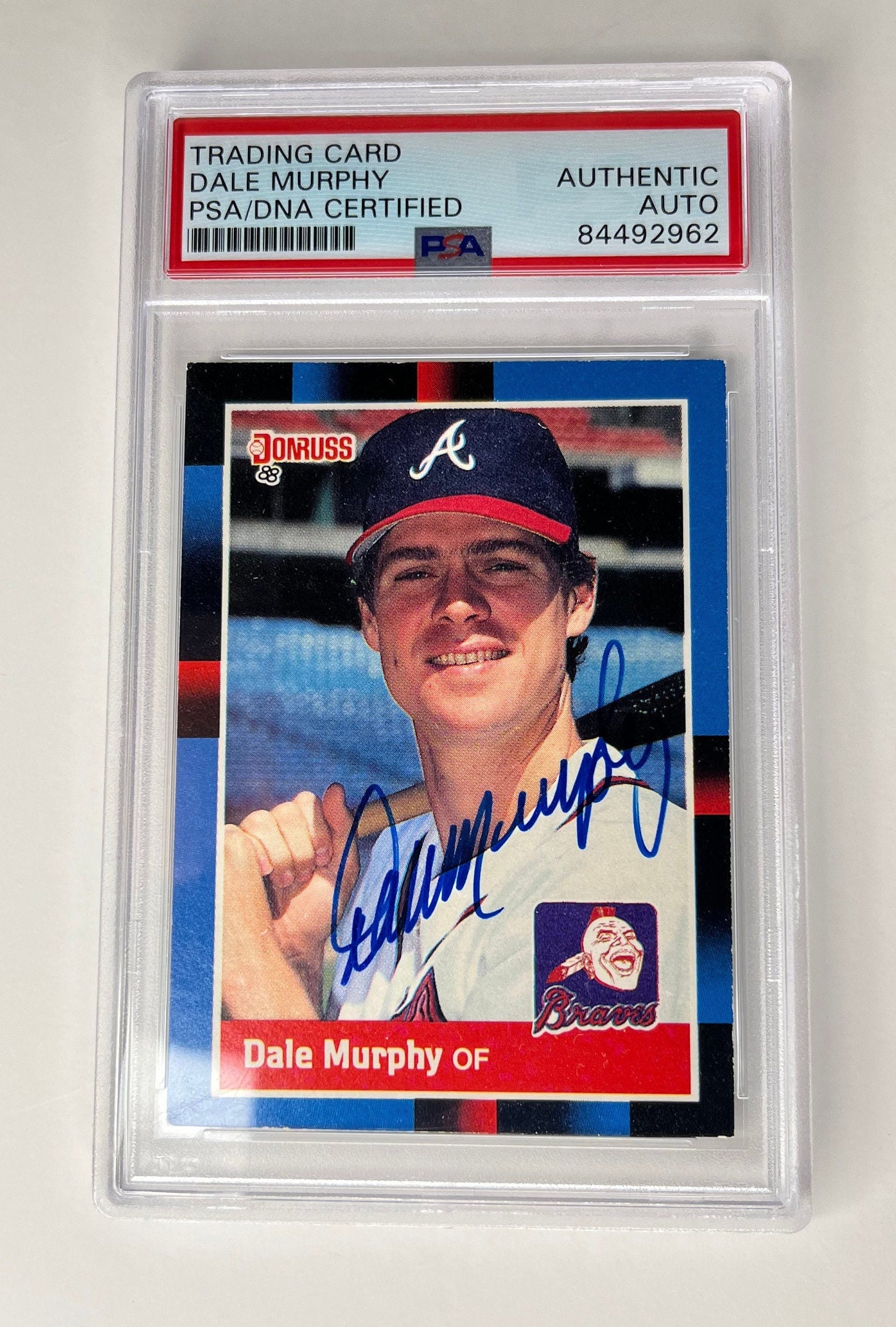 Dale Murphy autographed signed jersey MLB Atlanta Braves PSA COA