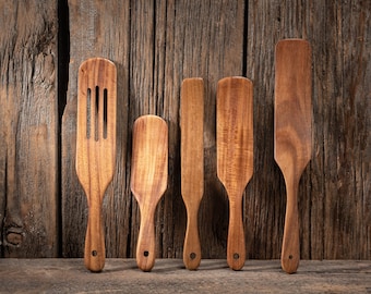 Handmade Customized Wood Cooking Utensils/ Cooking/Serving Utensils/5 in 1 set