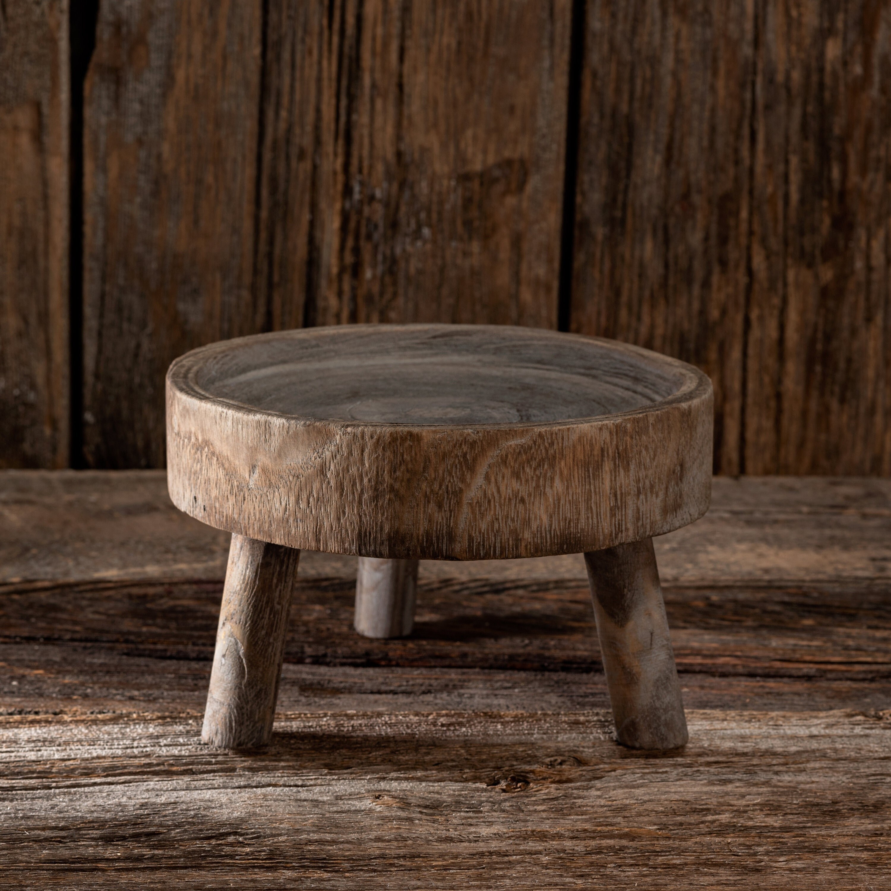 Rustic Natural Wood Serving Tray with Legs, Wooden Cake Stands, Vintage Display Stand, Personalized Stand.