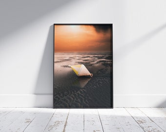 North Sea Poster - St Peter Ording - Beach Print - Landscape