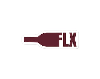 Finger Lakes Wine Bottle Sticker, FLX Wine