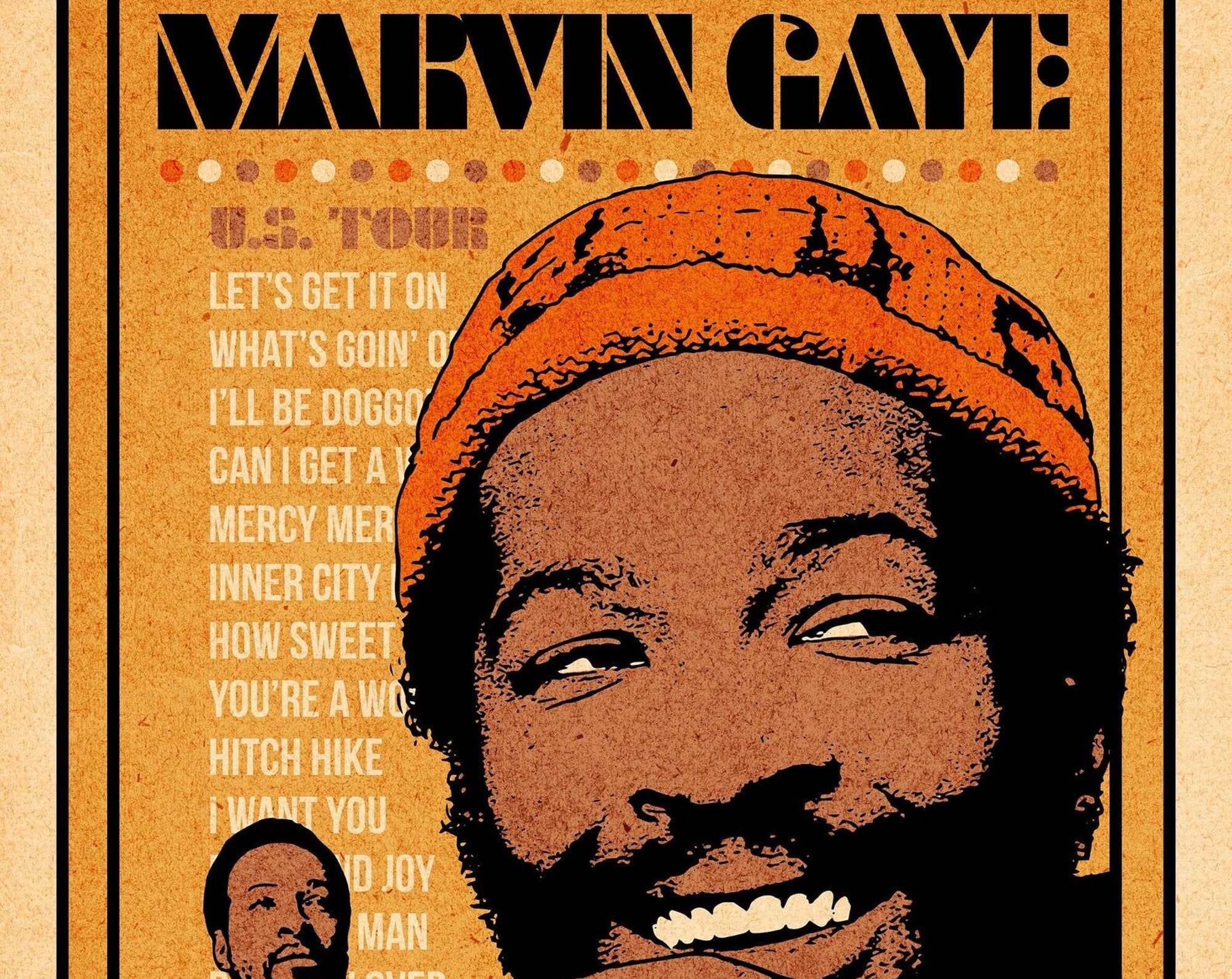 Discover Marvin Gaye Concert Poster
