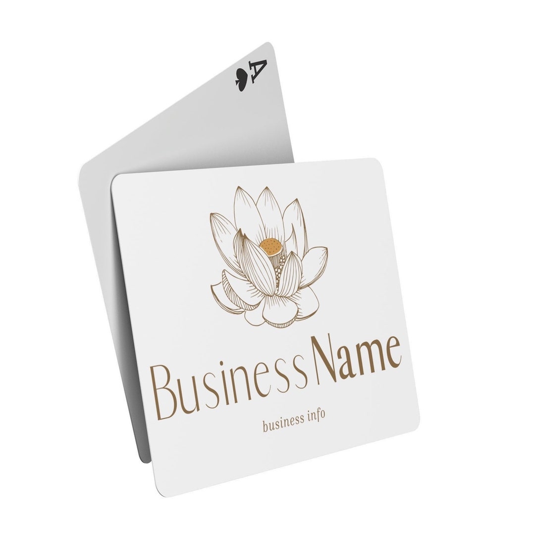 Custom Card Deck With Logo Choose a Logo Print Your Logo on Etsy