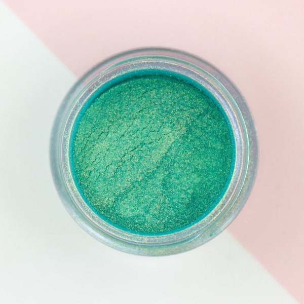 Green Apple Moscato Sparkling Pigment - Super Vibrant Green Loose Eyeshadow | Vegan Loose Pigment for Sparkly Eye Makeup