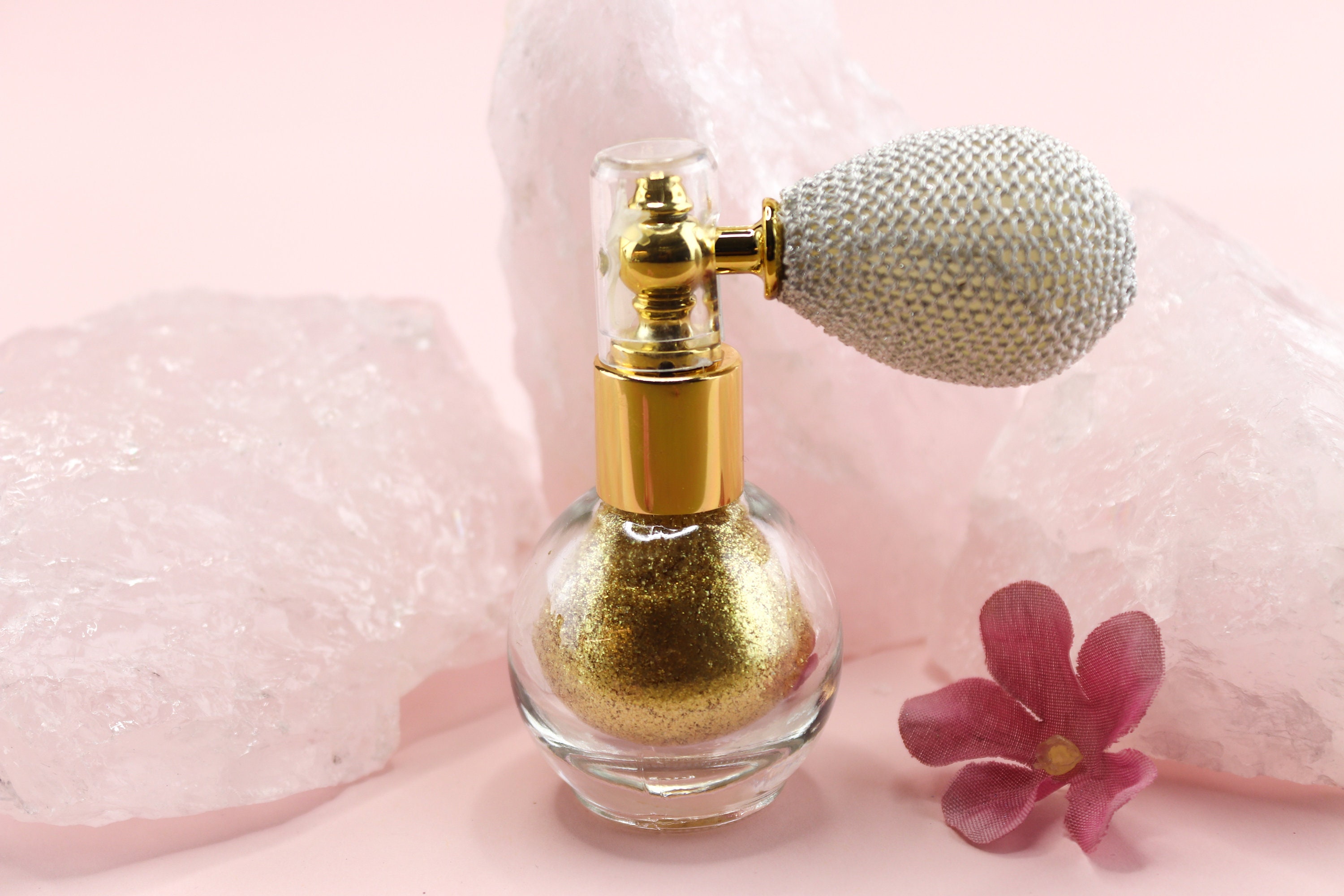 Piña Colada Biodegradable Gold Glitter Mist Body Spray-sparkly