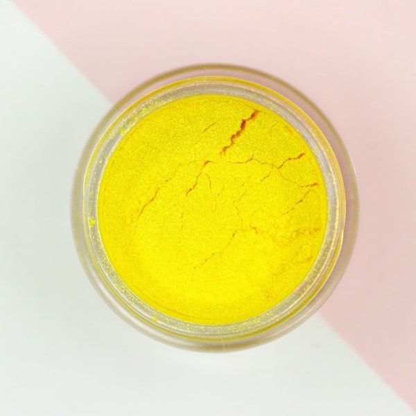 Yellow Bird Sparkling Pigment- Super Vibrant Yellow Loose Eyeshadow | Vegan Loose Pigment for Sparkly Eye Makeup