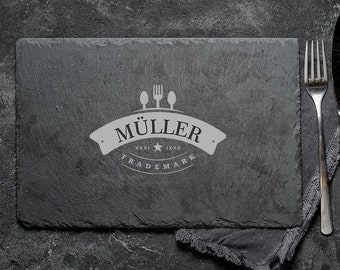 Piedra natural Plato de servir Pizarra Buffet Plato de queso Montaña rusa Embutidos Sushi Tabla de desayuno Pizarra Plato de regalo Grabado de regalo 09