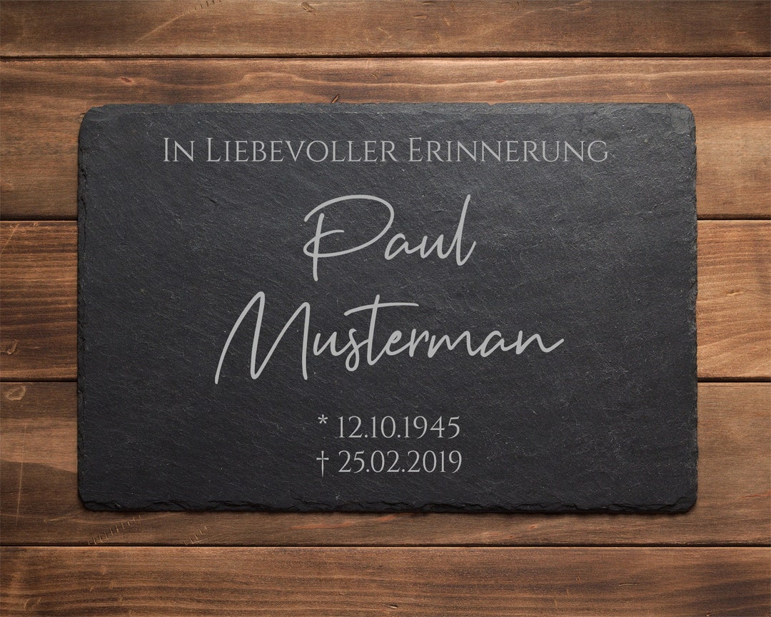 Personalisierte Gedenktafel Aus Schiefer 14 Urnengrabstein Grabschmuck personalisierte-gedenktafel-aus-schiefer-14-urnengrabstein-grabschmuck