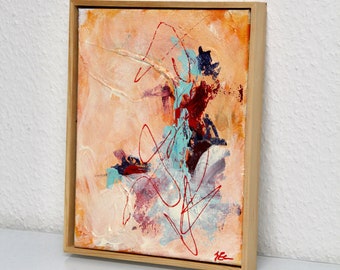 Abstract painting with frame