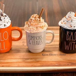 Faux Whipped Mug Topper | Tiered Tray Decor | Rae Dunn Mug Decor | Coffee Mug Decor | Fall | Halloween | Christmas