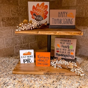 Tiered Tray Decor | Thanksgiving | Farmhouse Decor | Home Decor