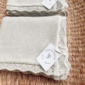 Unisex Knitted Baby Blanket - Neutral