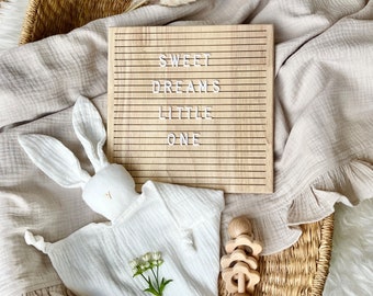 Natural wooden letter board