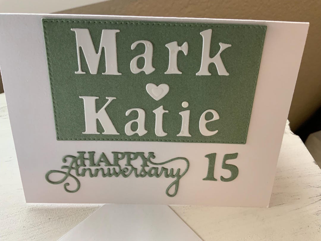 Personalized Anniversary Card - Etsy