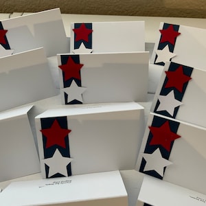 Tarjetas de lugar patrióticas