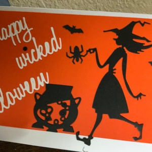 Biglietto di Halloween con strega