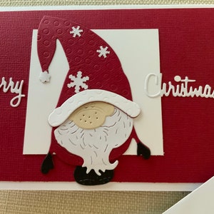 Tarjeta de Feliz Navidad hecha a mano