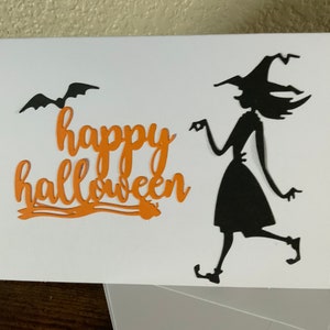 Tarjeta de Halloween hecha a mano