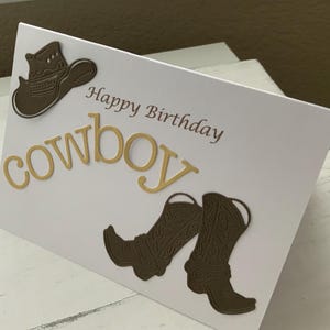 Verjaardagskaart voor cowboy