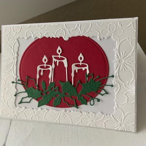 Geprägte handgemachte Weihnachtskarte