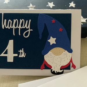 Carte faite à la main du 4 juillet