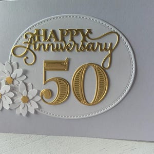 Carte dorée du 50e anniversaire
