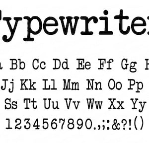 FONT MACCHINA DA SCRIVERE SVG, Font macchina da scrivere vintage Svg, Alfabeto macchina da scrivere Svg, ClipArt macchina da scrivere, Font retrò Svg, Font vintage Svg, Vintage Svg
